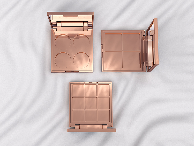 四宮格圓格子塑料眼影盤包裝注塑加工