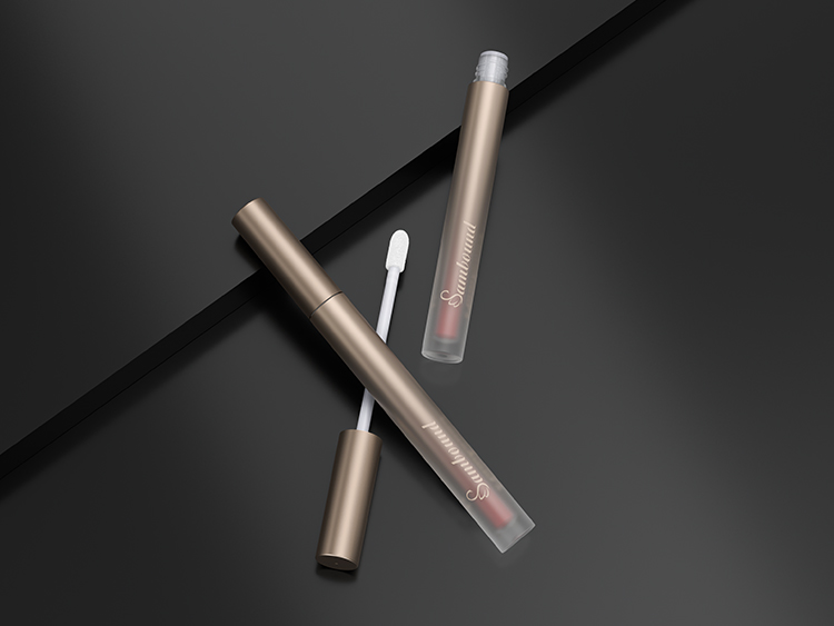 磨砂漸變空唇彩管注塑加工