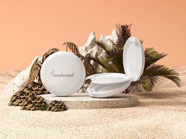 化妝品的包裝粉餅盒注塑